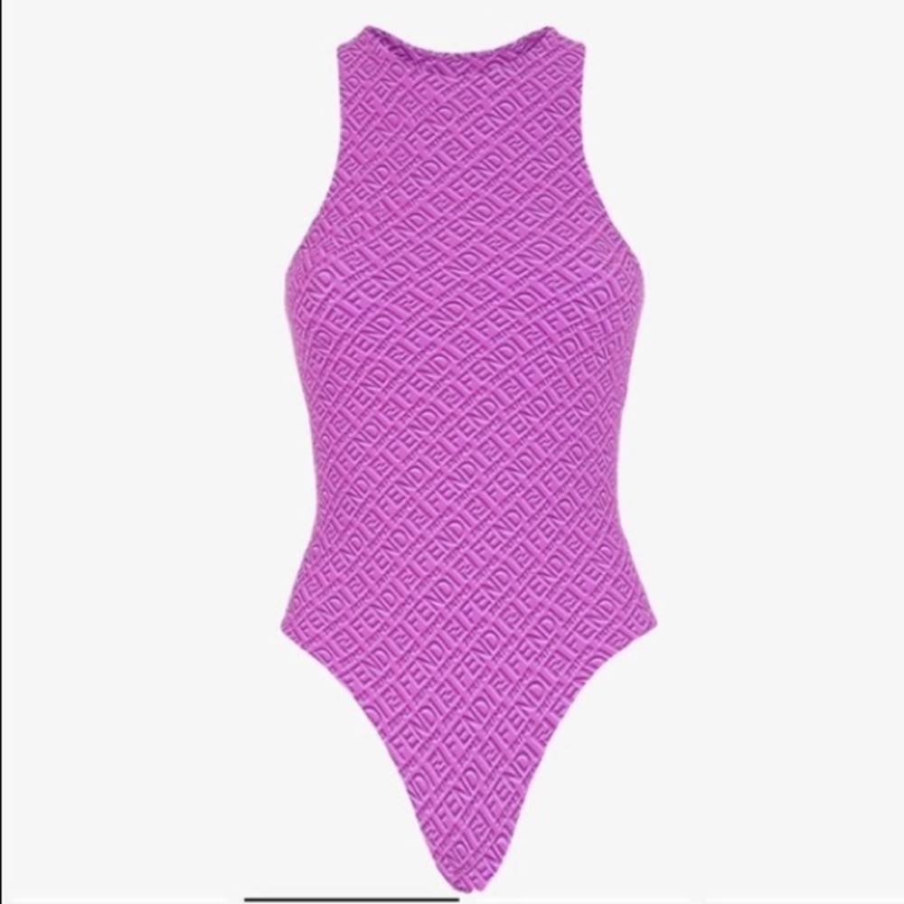 Fendi skims high neck bodysuit